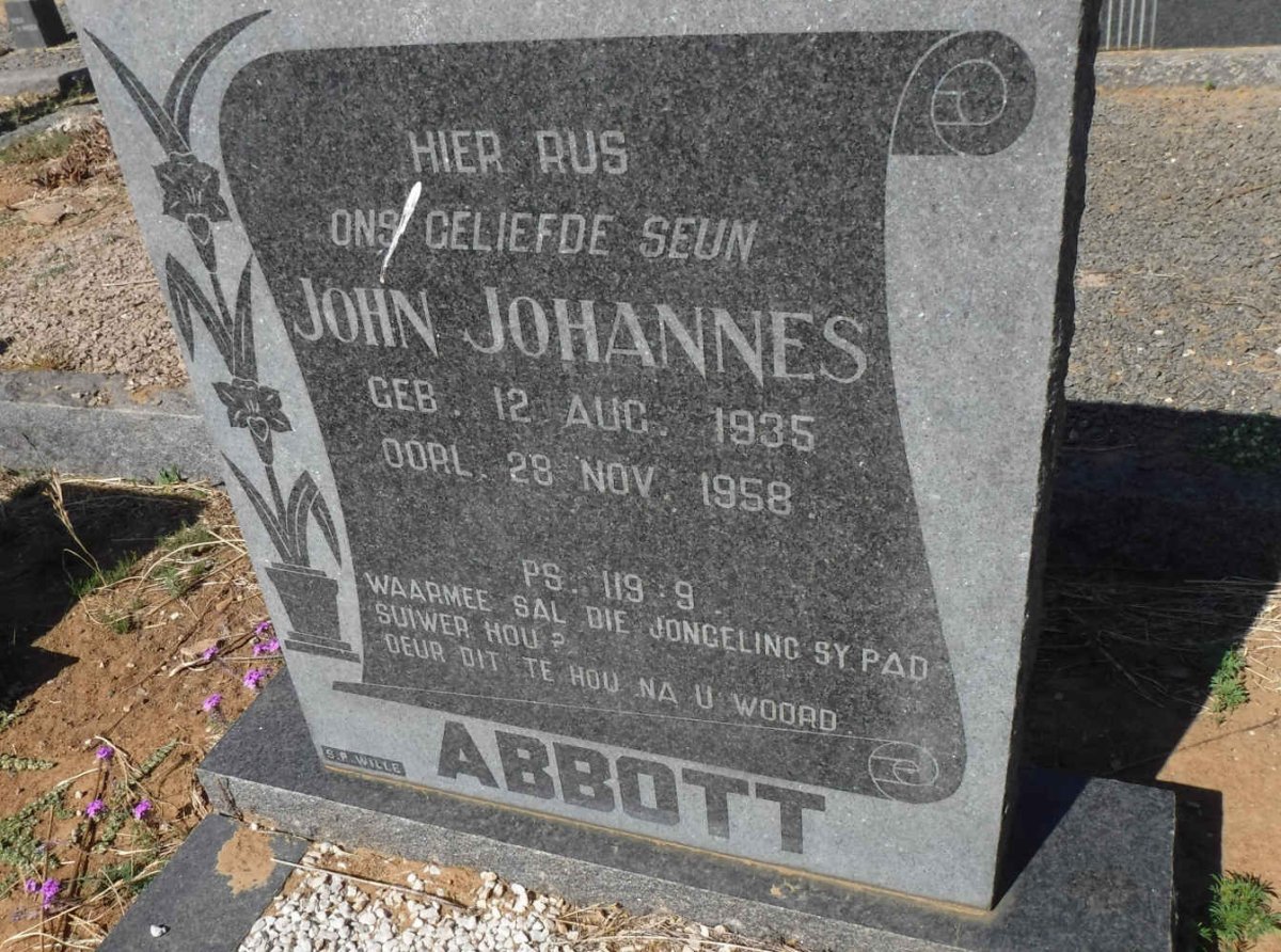 ABBOTT John Johannes 1935-1958