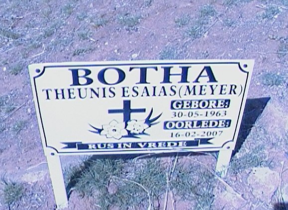 BOTHA Theunis Esaias, MEYER 1963-2007