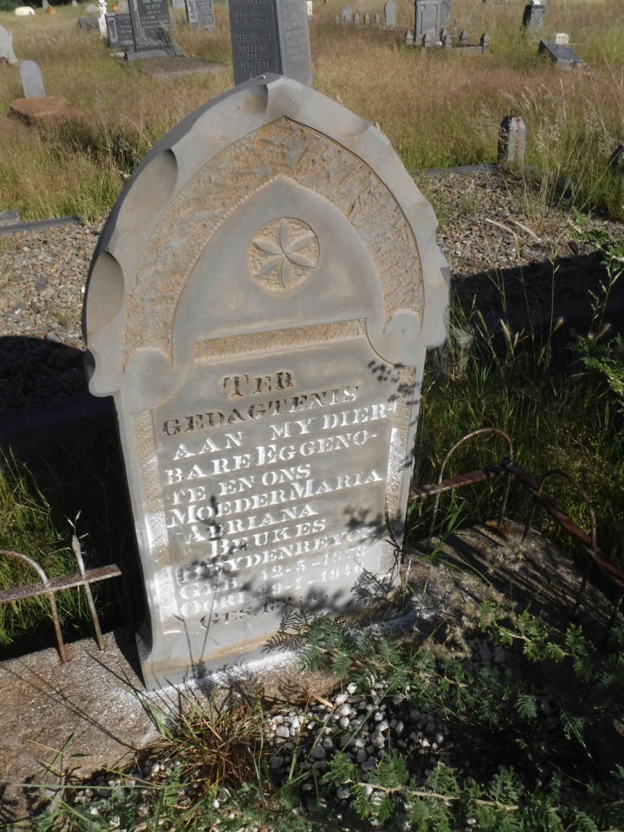 BEUKES Maria Adriana nee HEYDENREYCH 1879-1940