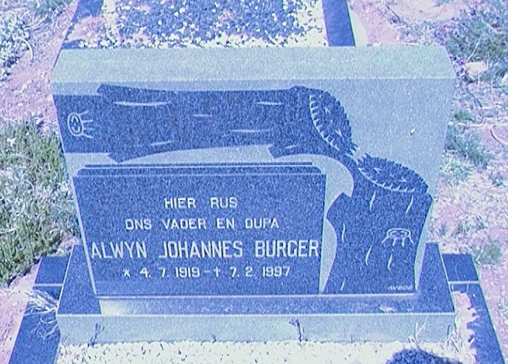 BURGER Alwyn Johannes 1919-1997