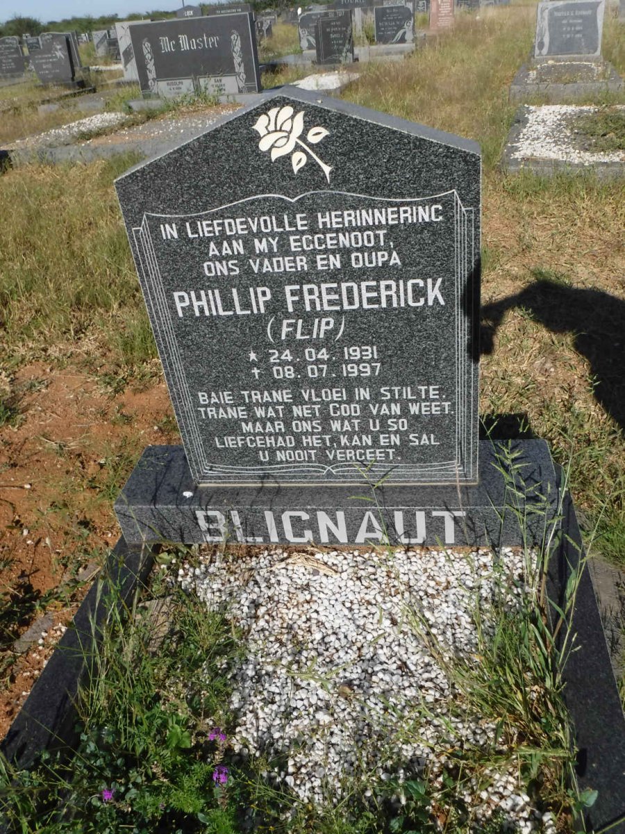 BLIGNAUT Phillip Frederick 1931-1997