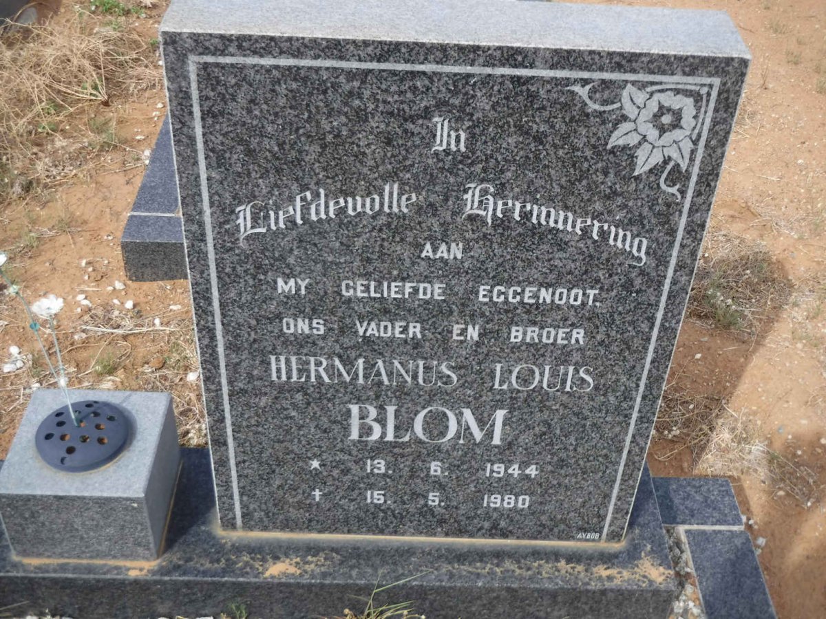 BLOM Hermanus Louis 1944-1980