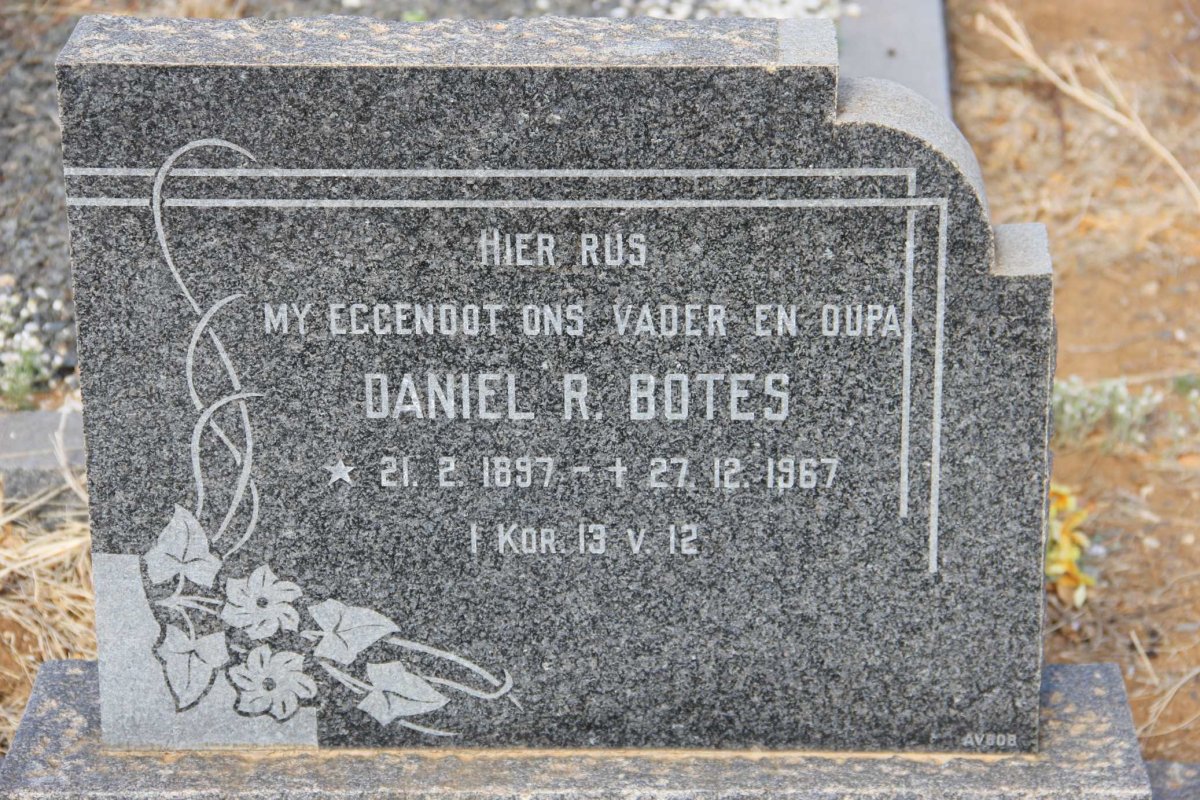 BOTES Daniel R. 1897-1967