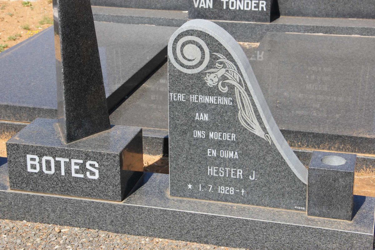 BOTES Hester J. 1928-