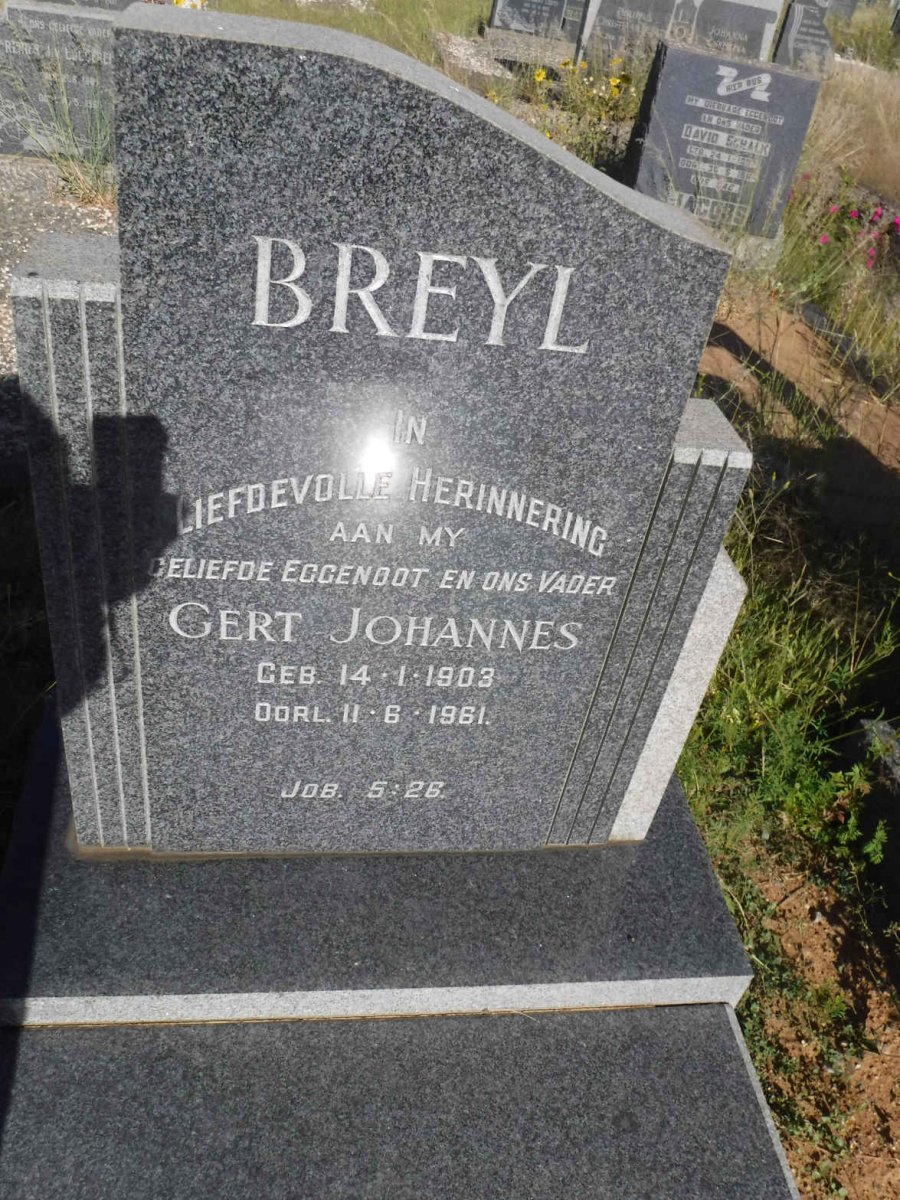 BREYL Gert Johannes 1903-1961