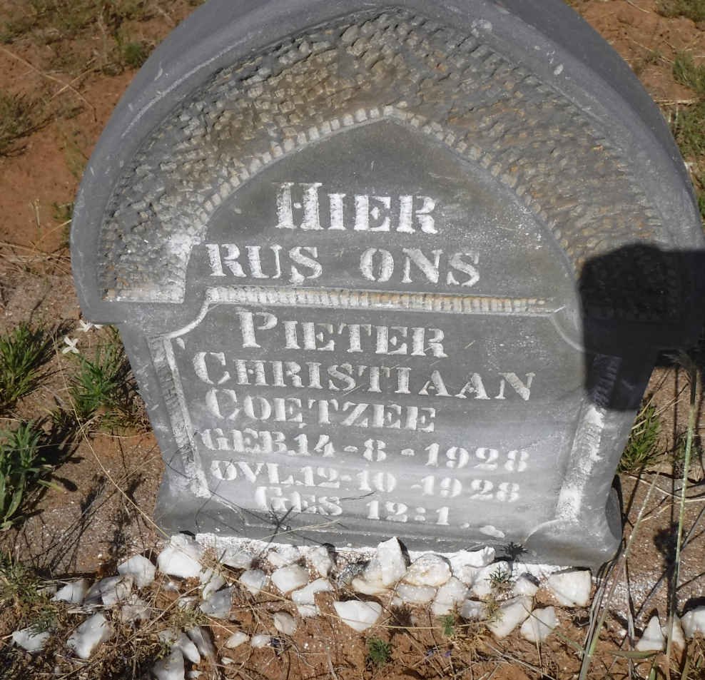 COETZEE Pieter Christiaan 1928-1928