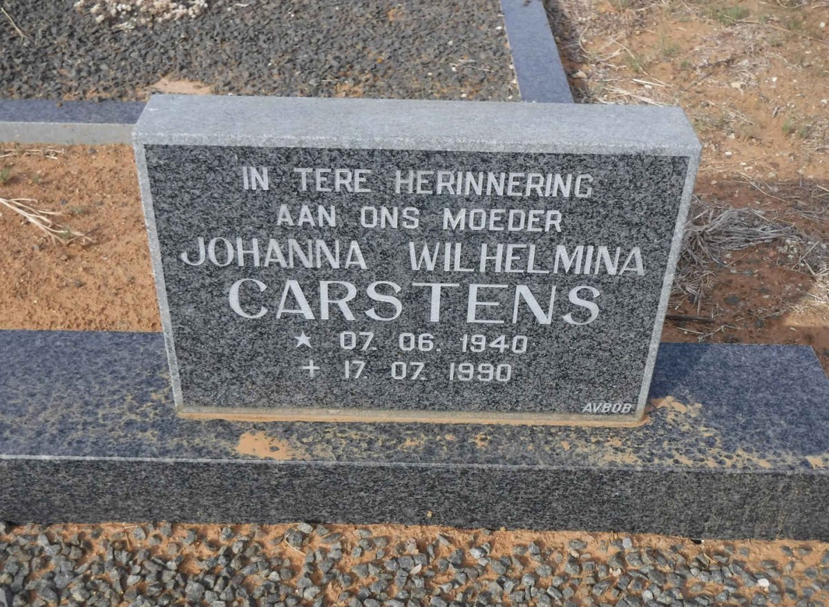 CARSTENS Johanna Wilhelmina 1940-1990