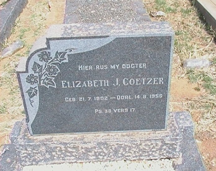 COETZER Elizabeth J. 1902-1956