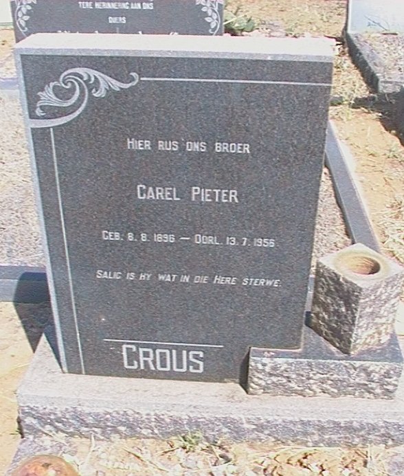 CROUS Carel Pieter 1896-1956