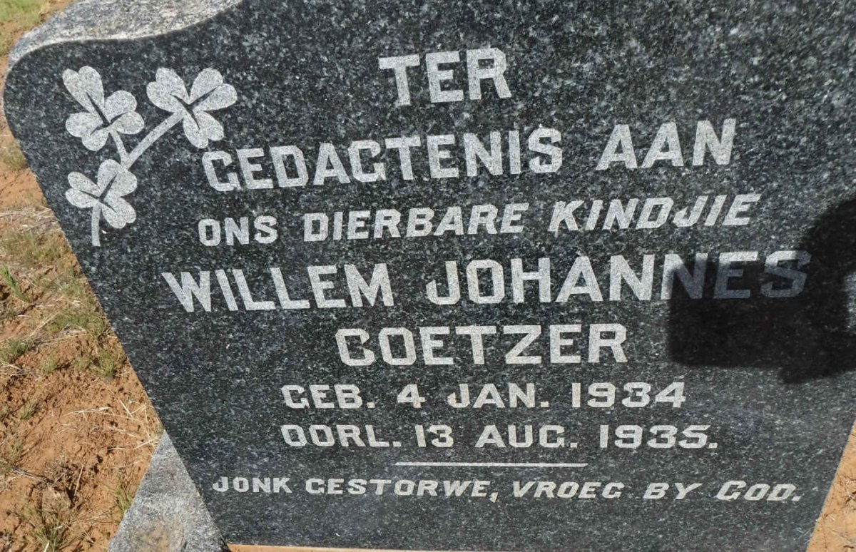 COETZER Willem Johannes 1934-1935
