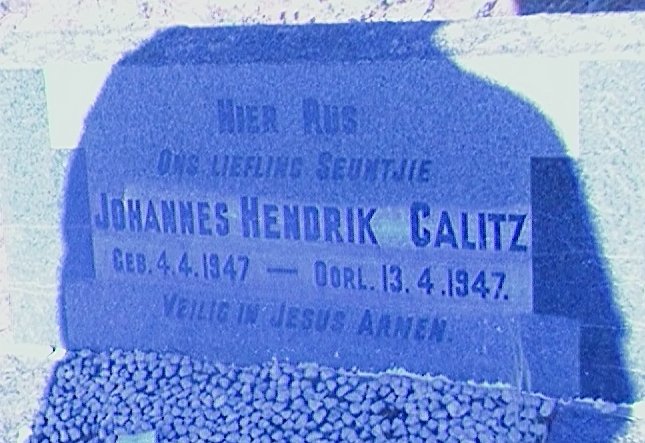 CALITZ Johannes Hendrik 1947-1947