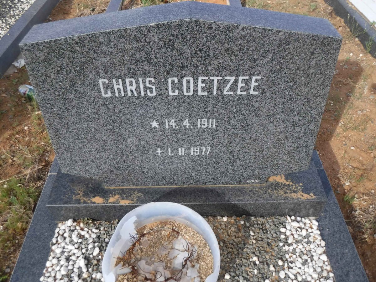 COETZEE Chris 1911-1977
