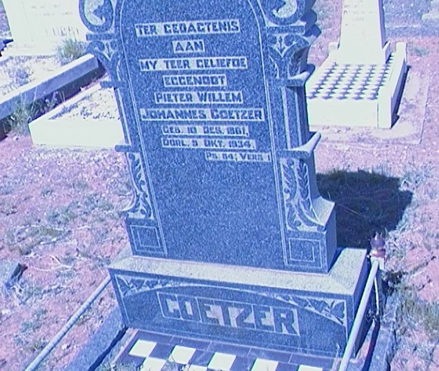 COETZER Pieter Willem Johannes 1861-1934