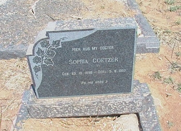 COETZER Sophia 189?-1957