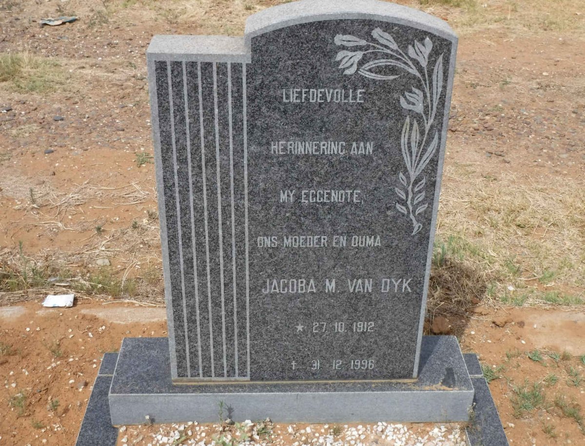 DYK Jacoba M., van 1912-1996