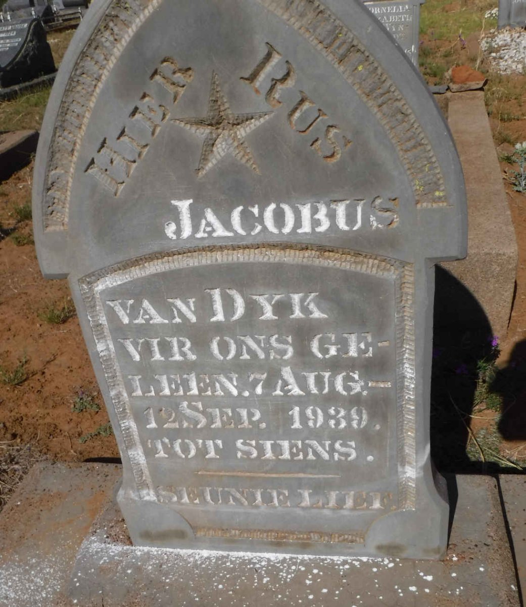 DYK Jacobus, van -1939