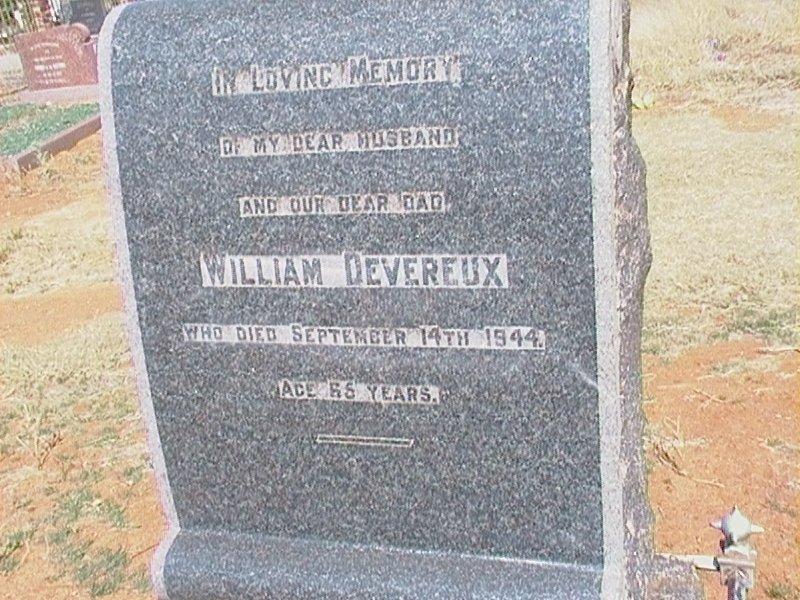 DEVEREUX William -1944