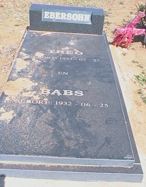 EBERSOHN Theo 1933- &amp; Babs 1932-