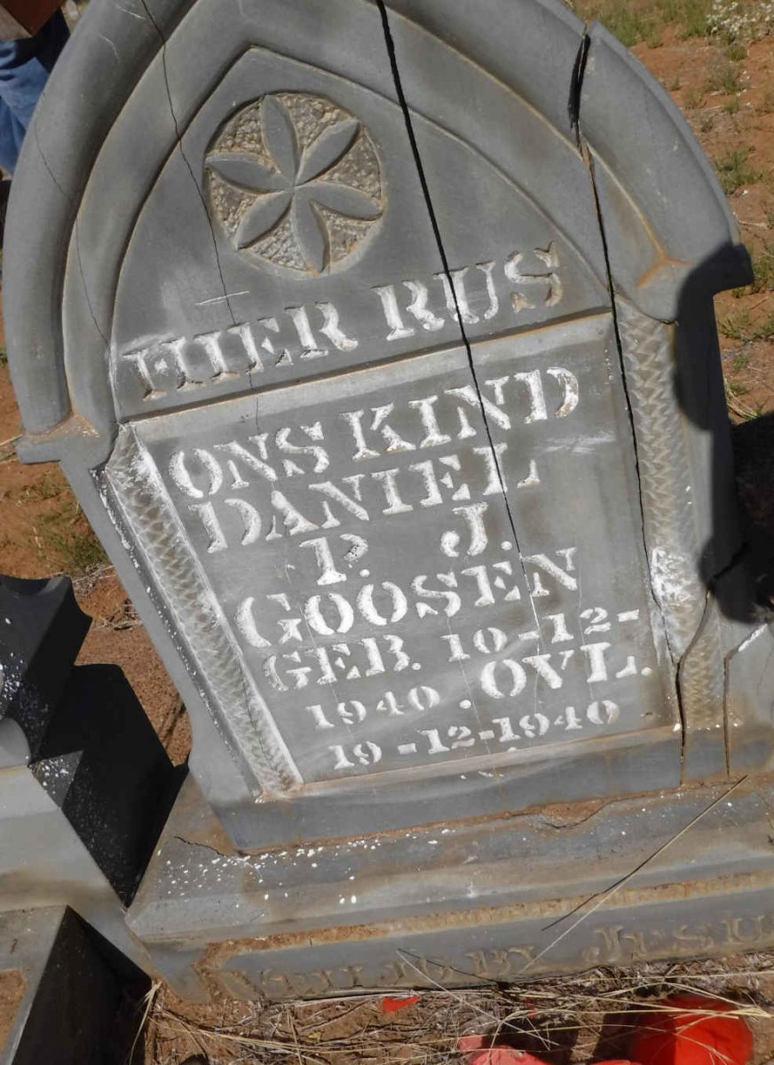 GOOSEN Daniel P.J. 1940-1940