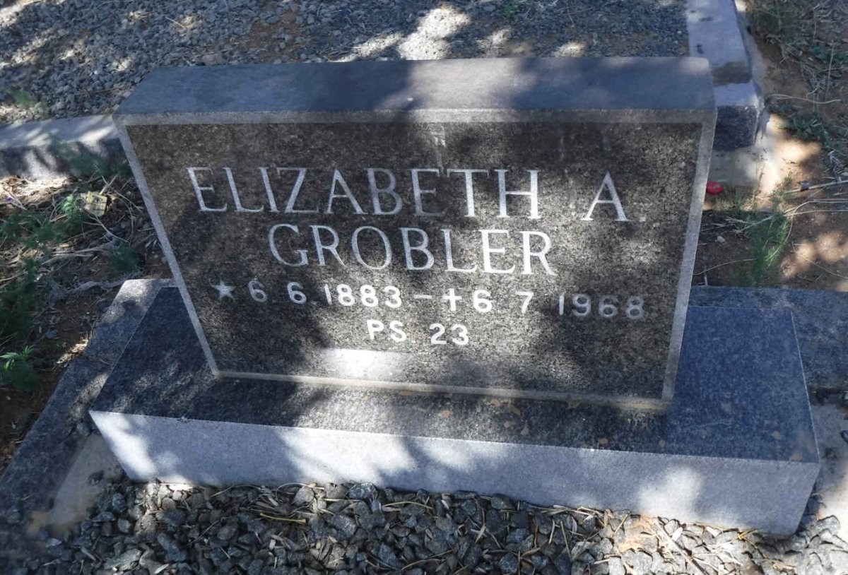 GROBLER Elizabeth A. 1883-1968