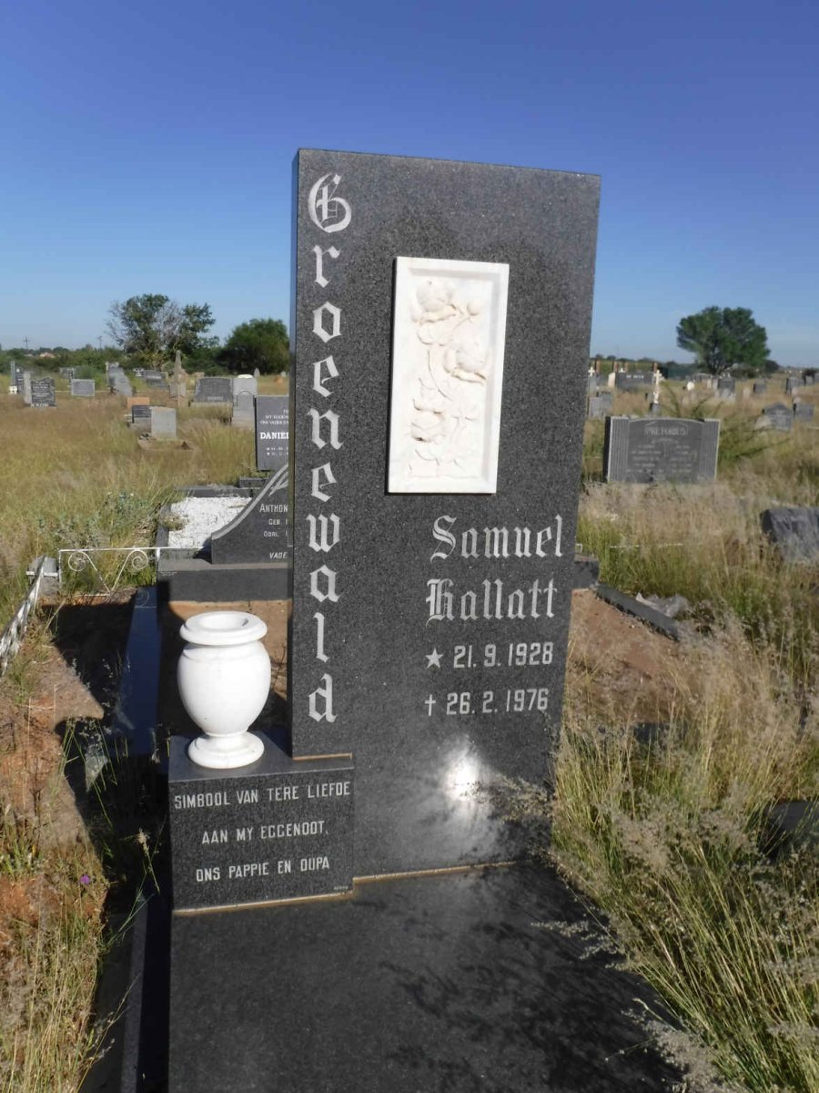 GROENEWALD Samuel Hallatt 1928-1976