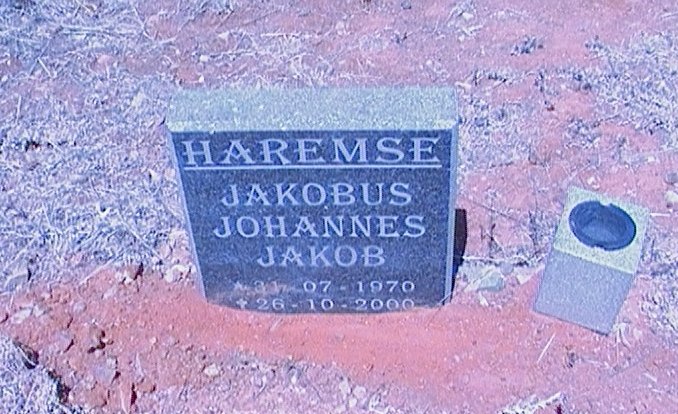 HAREMSE Jakobus Johannes Jakob 1970-2000