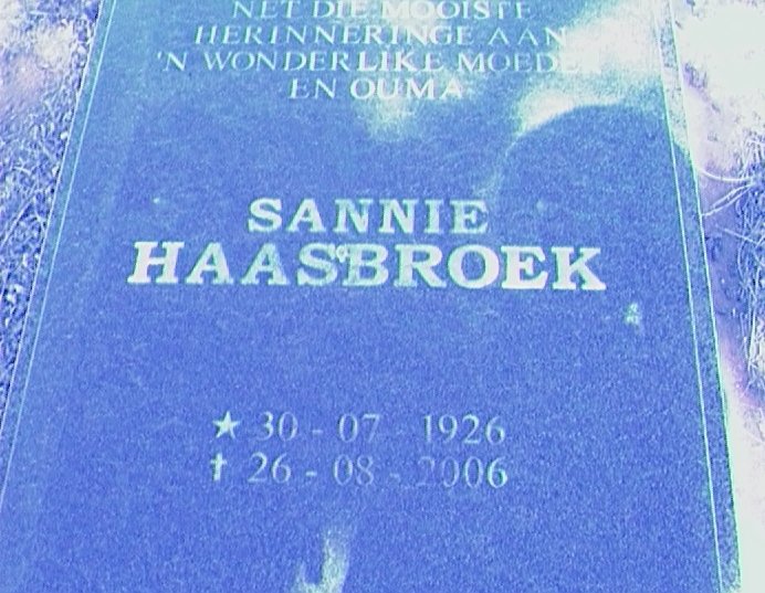 HAASBROEK Sannie 1926-2006
