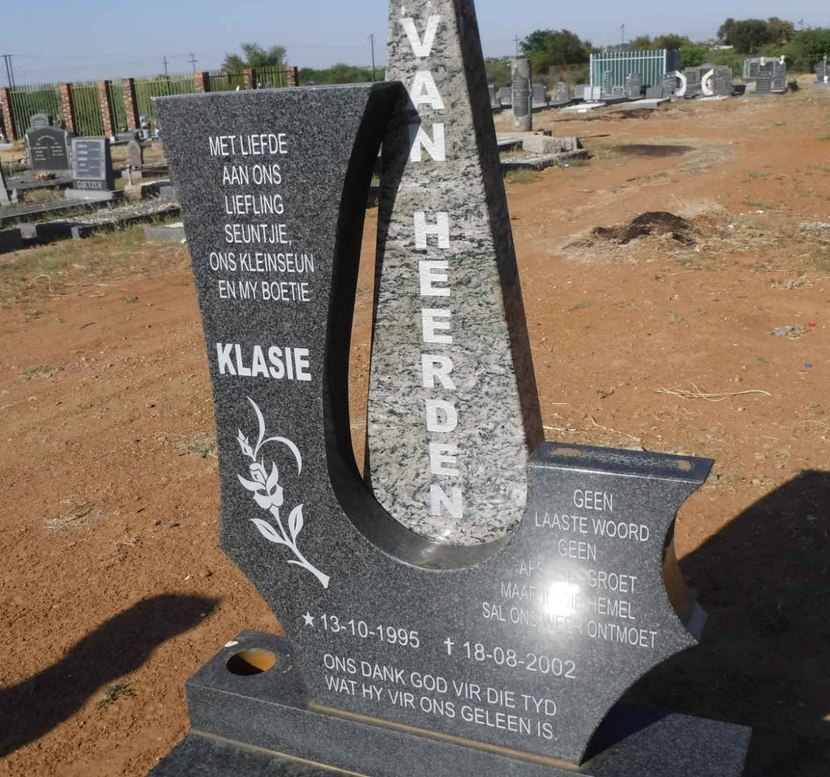 HEERDEN Klasie, van 1995-2002