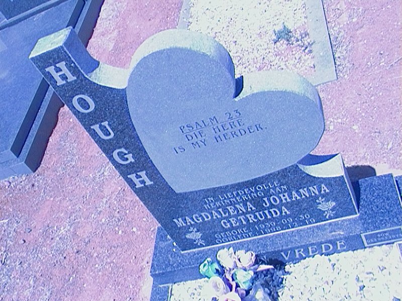 HOUGH Magdalena Johanna Getruida 1930-1998
