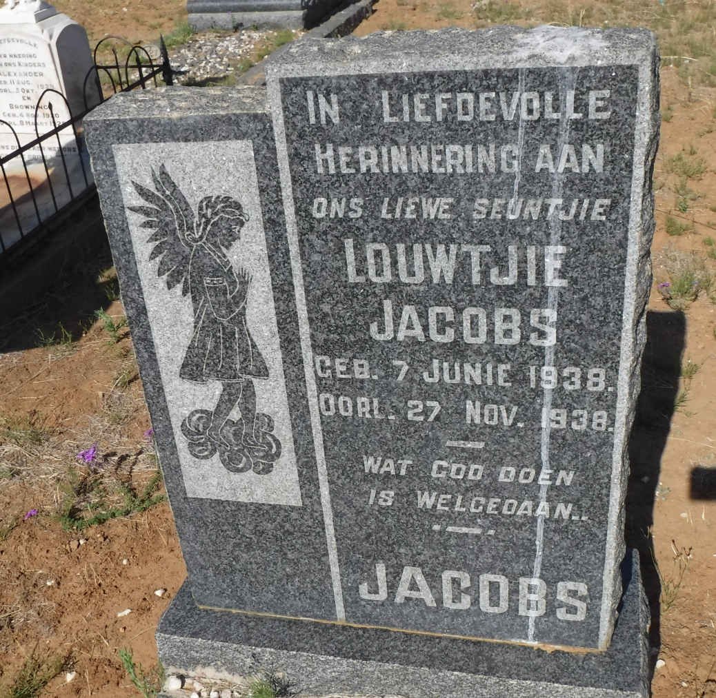 JACOBS Louwtjie 1938-1938