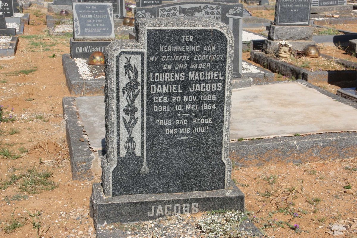 JACOBS Lourens Machiel Daniel 1906-1954