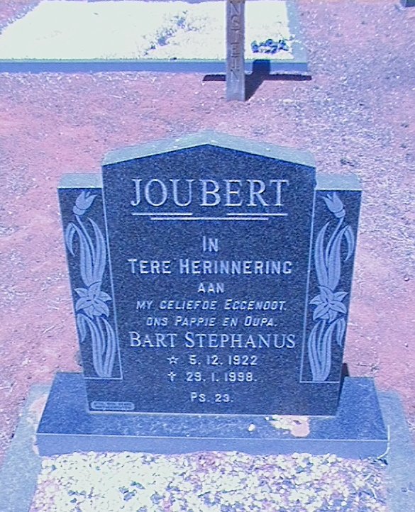 JOUBERT Bart Stephanus 1922-1998