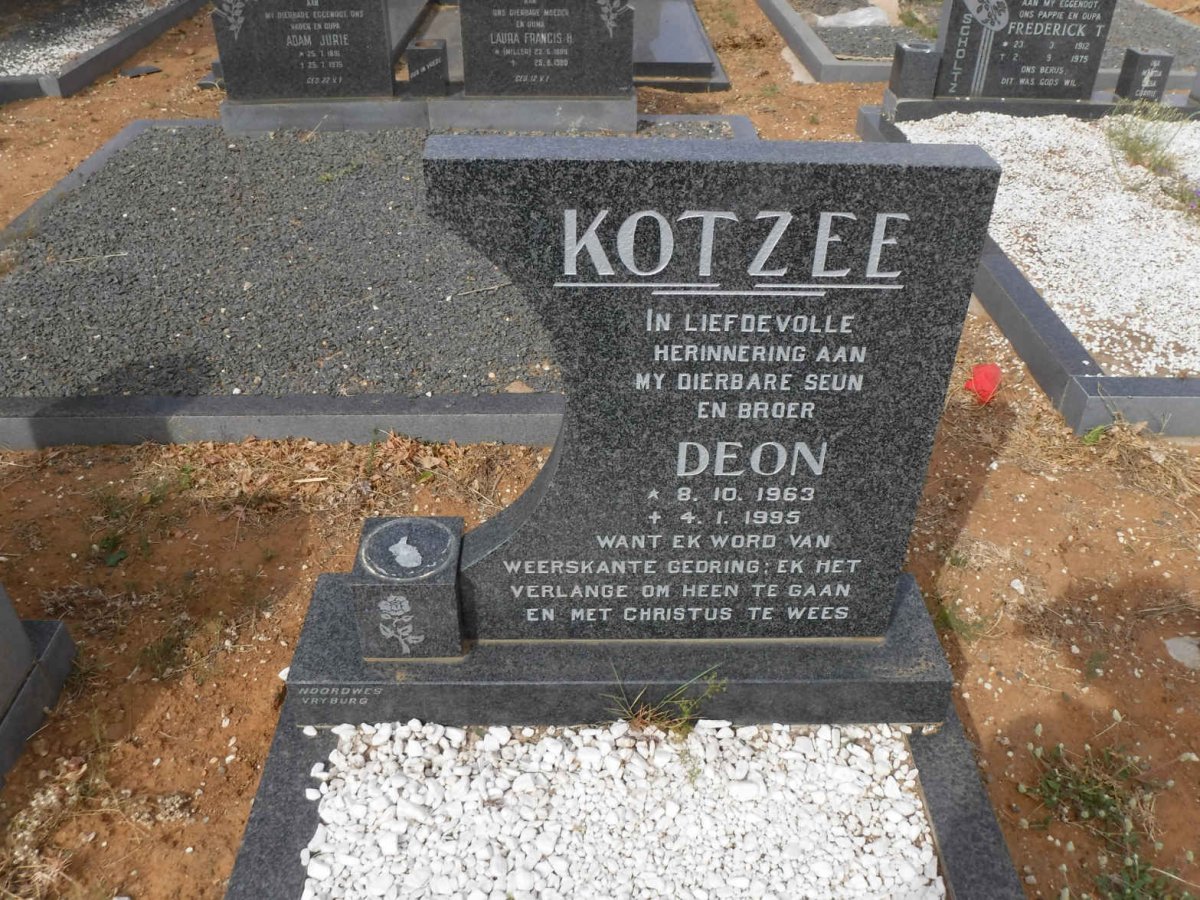 KOTZEE Deon 1963-1995