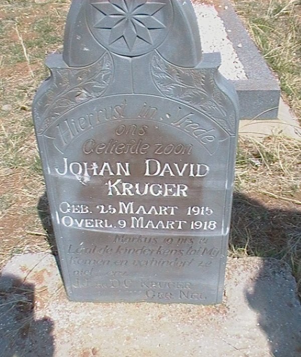 KRUGER Johan David 1915-1918