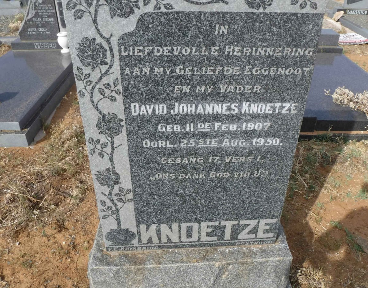 KNOETZE David Johannes 1907-1950