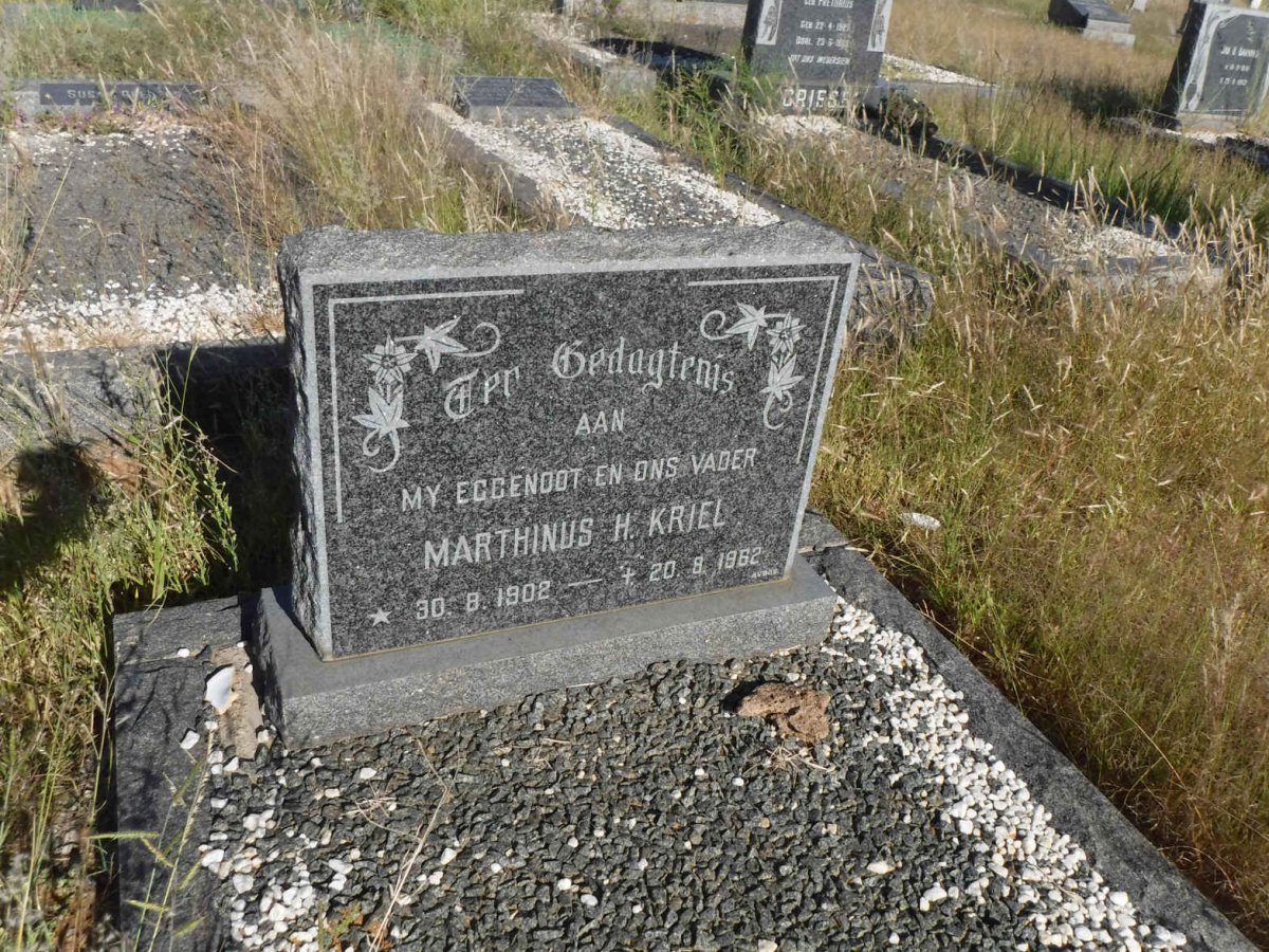 KRIEL Marthinus H. 1902-1962