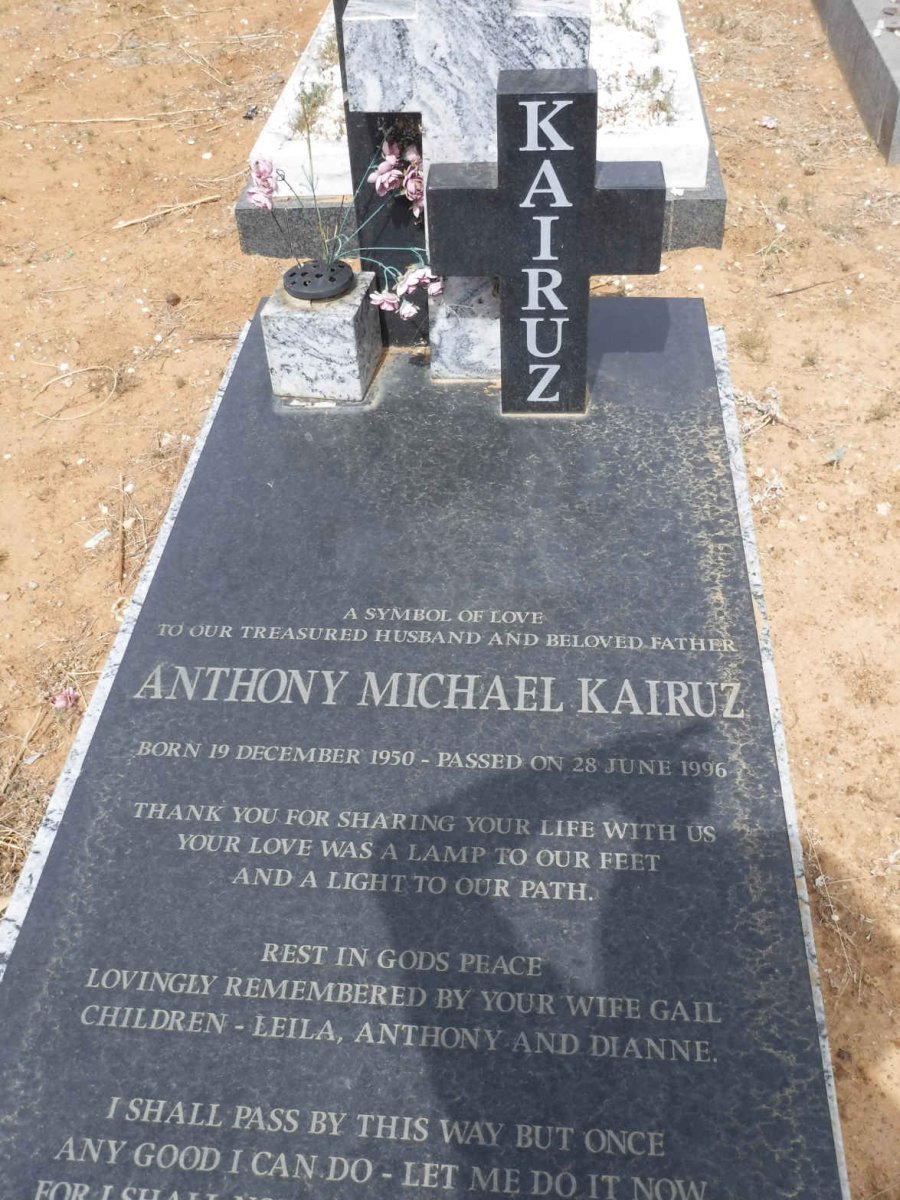 KAIRUZ Anthony Michael 1950-1996