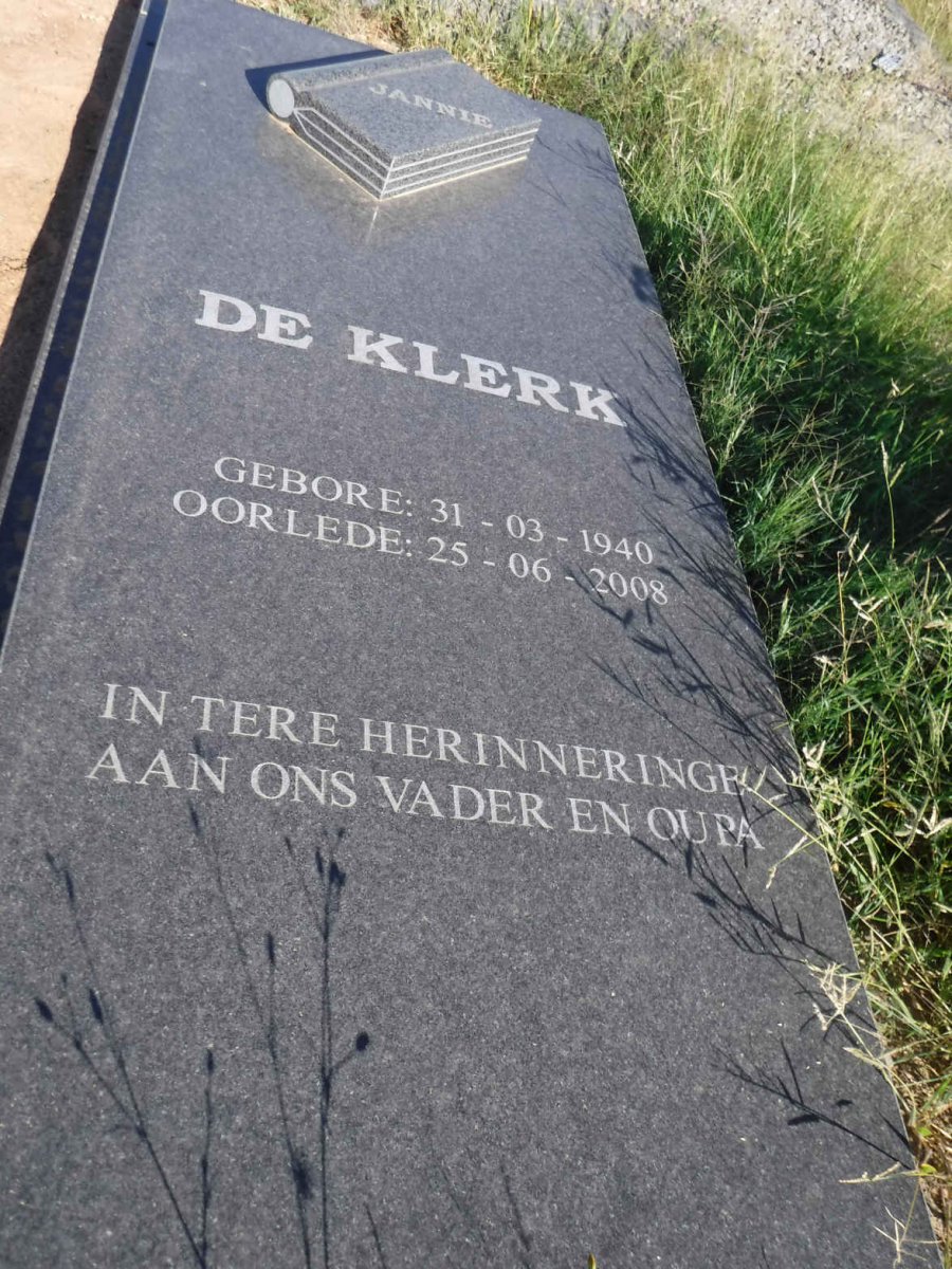KLERK Jannie, de 1940-2008