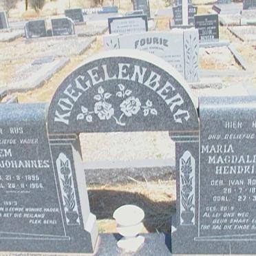 KOEGELENBERG Willem Johannes 1895-1966 &amp; Maria Magdalena Hendrika VAN ROOYEN 1892-1974