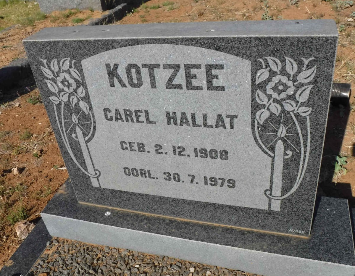 KOTZEE Carel Hallat 1908-1979