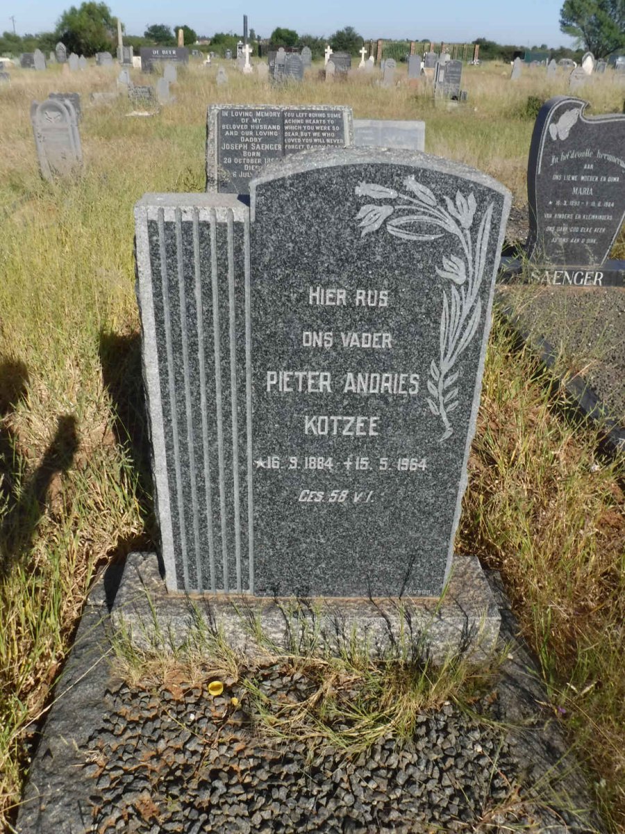 KOTZEE Pieter Andries 1884-1964
