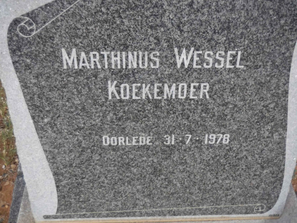 KOEKEMOER Marthinus Wessel -1978