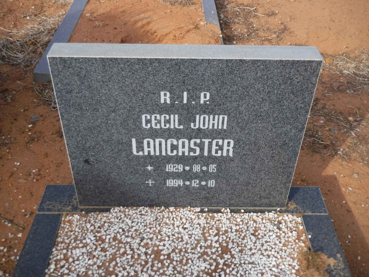 LANCASTER Cecil John 1929-1994