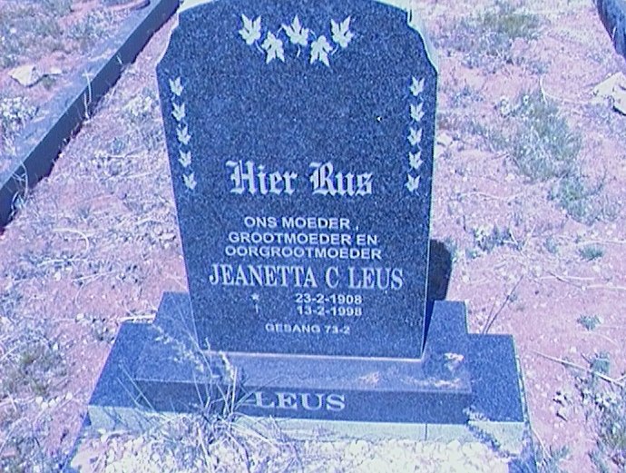 LEUS Jeanetta C. 1908-1998