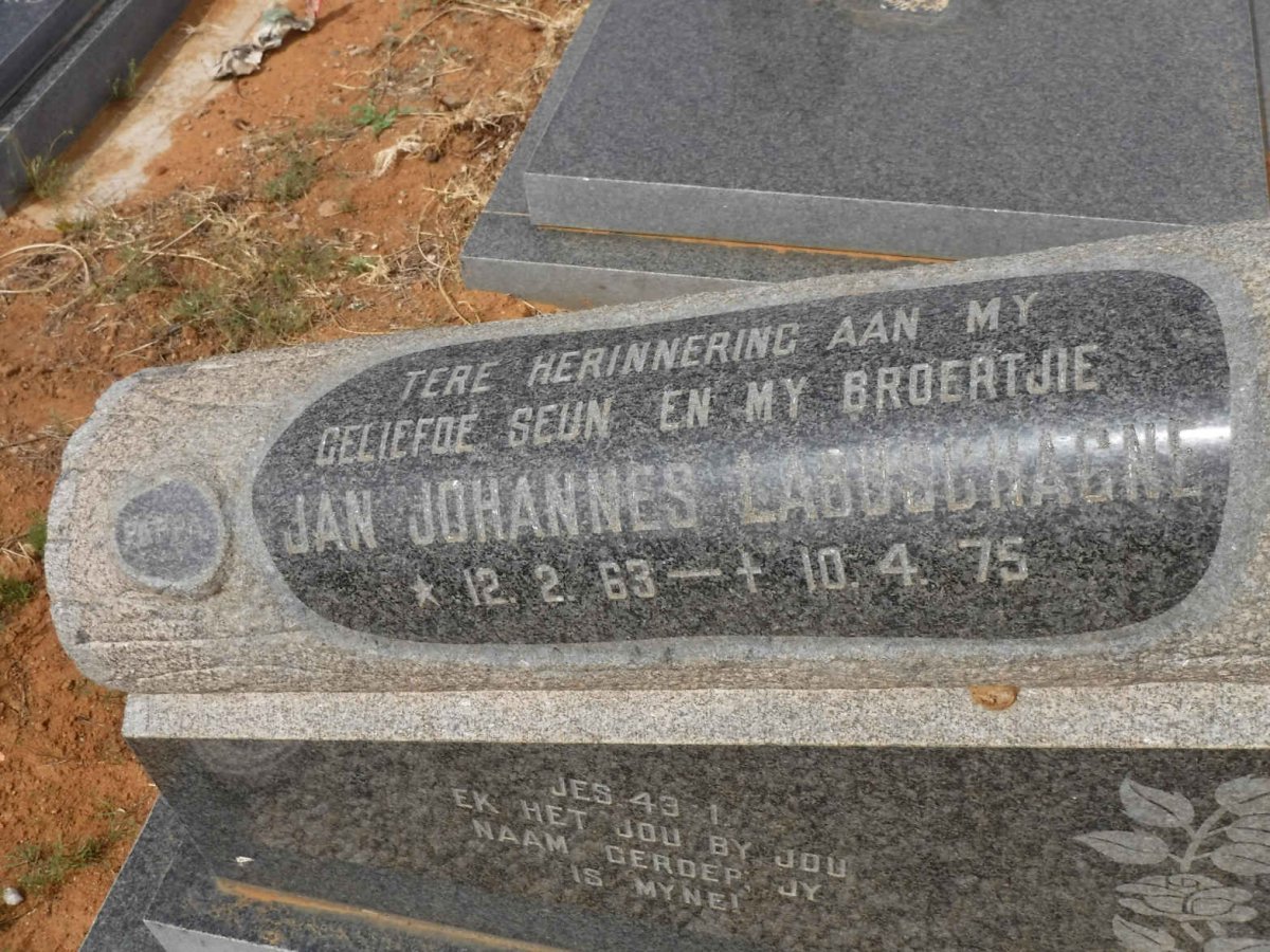 LABUSCHAGNE Jan Johannes 1963-1975