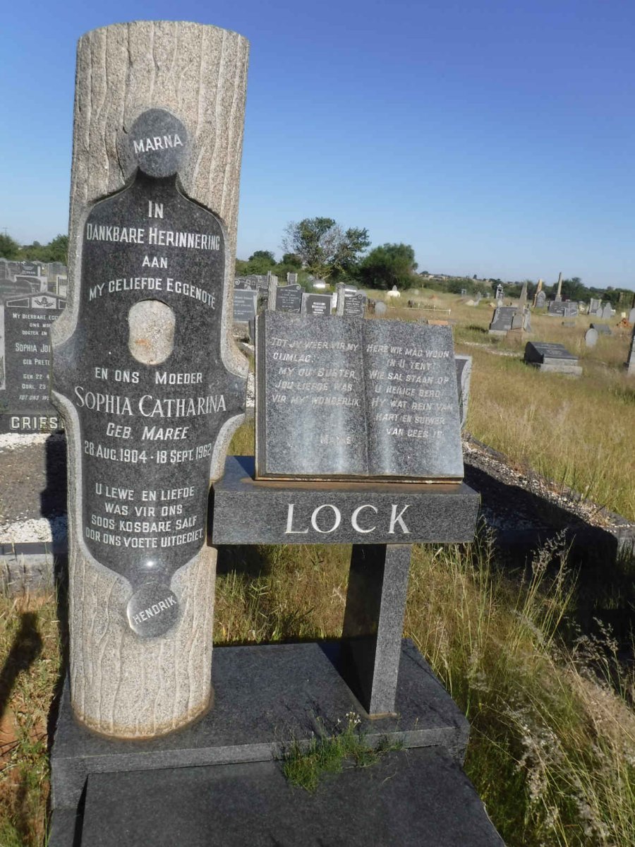 LOCK Sophia Catharina nee MAREE 1904-1962