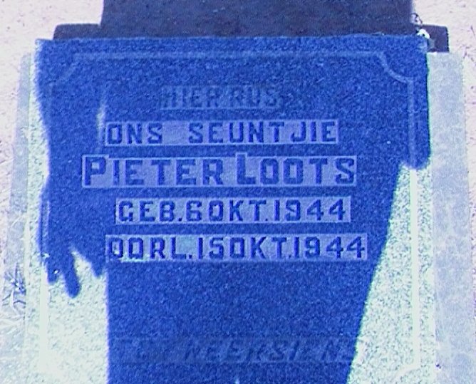 LOOTS Pieter 1944-1944