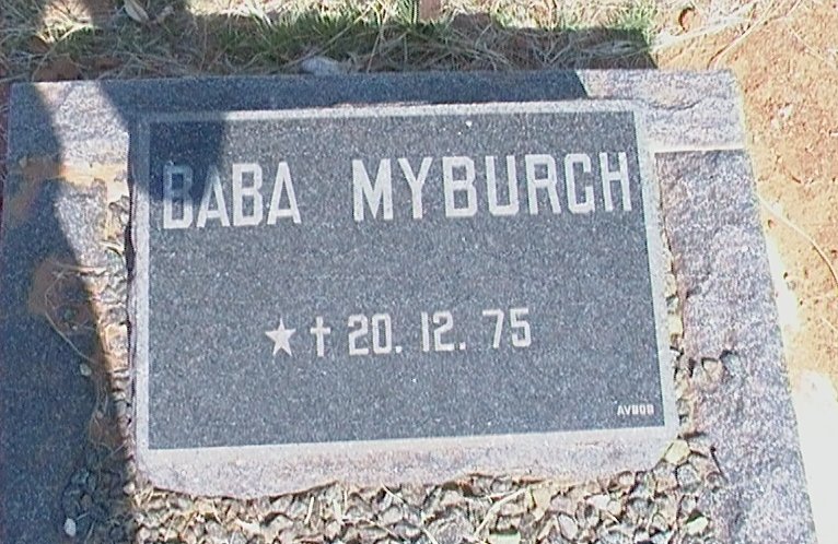 MYBURGH Baba -1975