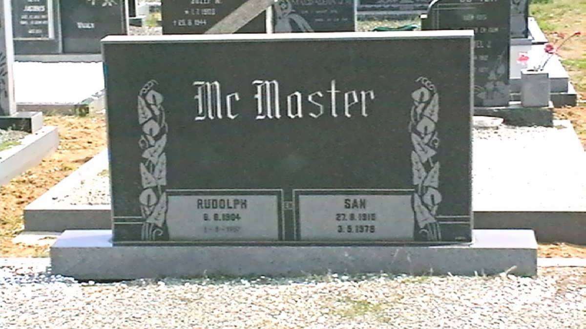 McMASTER Rudolph 1904-1987 &amp; San 1915-1978