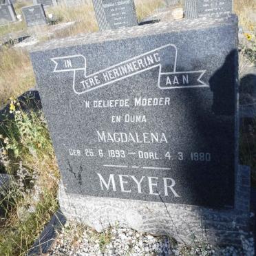 MEYER Magdalena 1893-1980